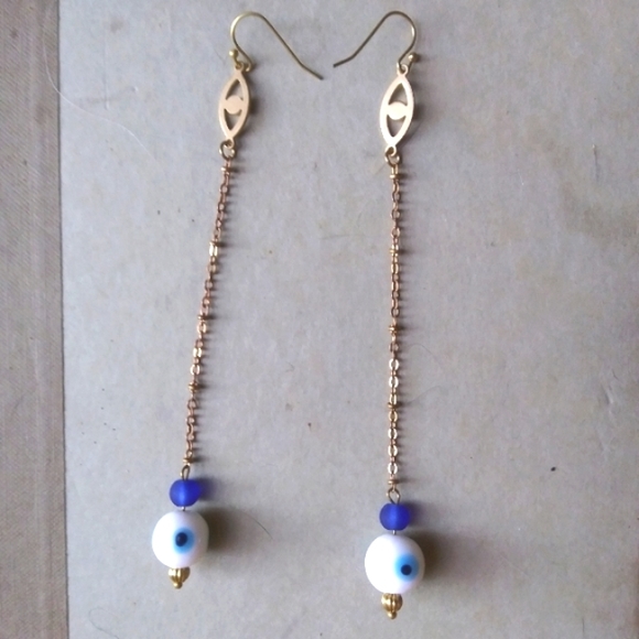 Hand Crafted Jewelry - 'With A View' XL Pendulum Earrings